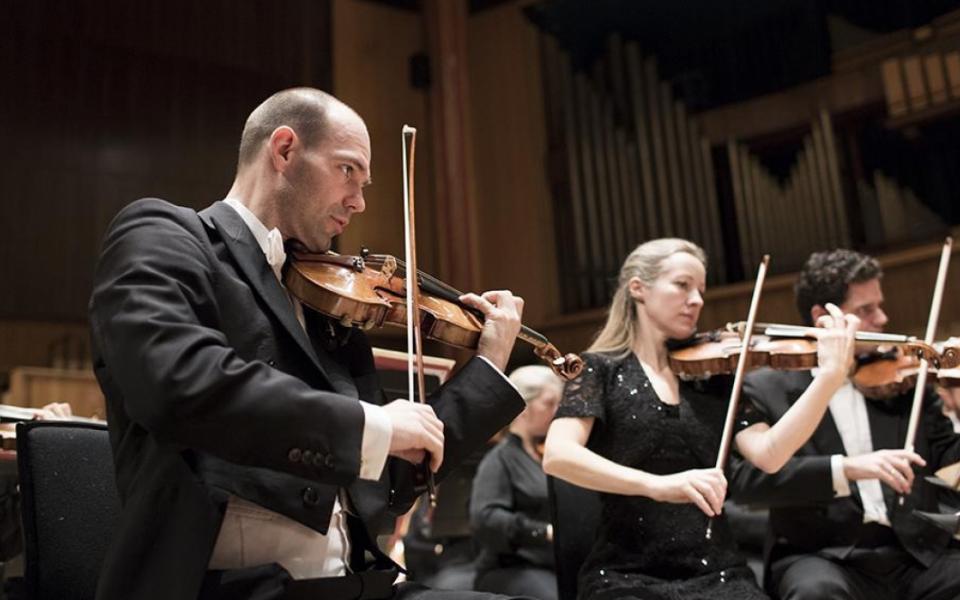Zsolt-Tihamér Visontay leading the Orchestra